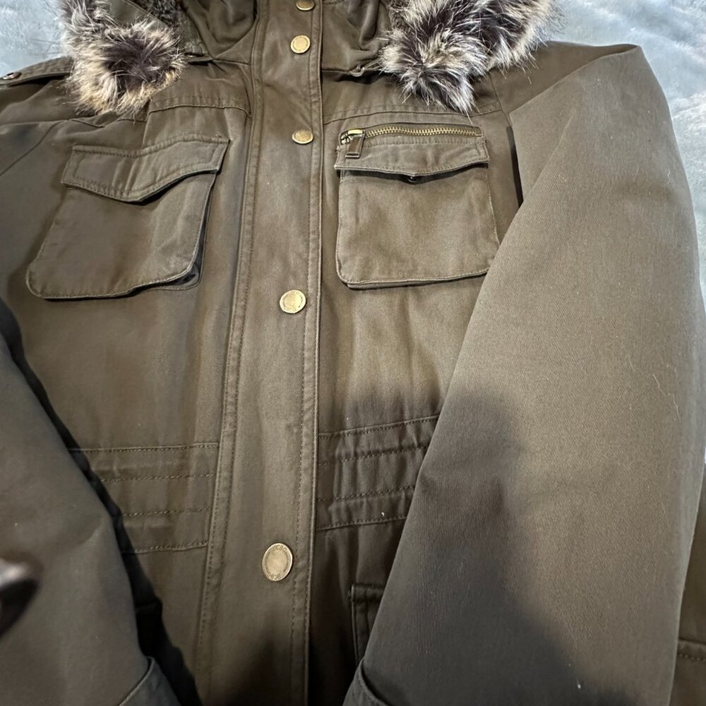 Bcbgeneration Olive Utility/Cargo Jacket/Coat, L - image 5